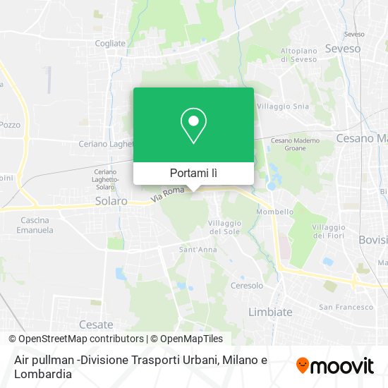 Mappa Air pullman -Divisione Trasporti Urbani