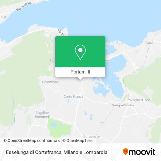 Mappa Esselunga di Cortefranca