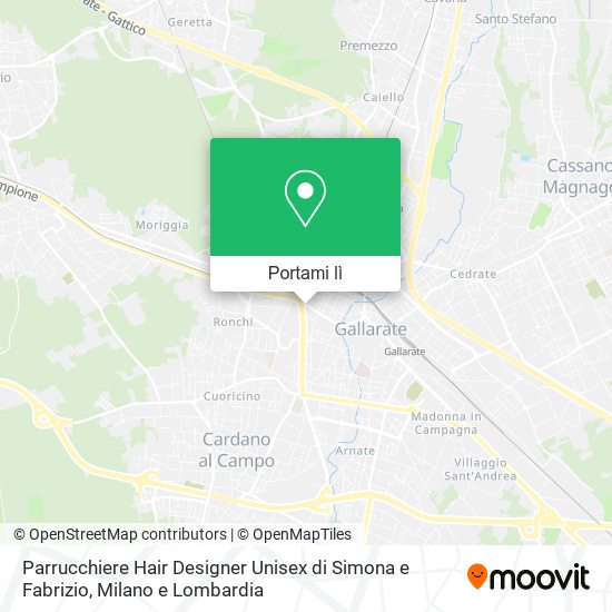 Mappa Parrucchiere Hair Designer Unisex di Simona e Fabrizio