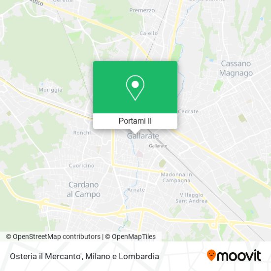 Mappa Osteria il Mercanto'