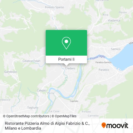 Mappa Ristorante Pizzeria Almo di Algisi Fabrizio & C.