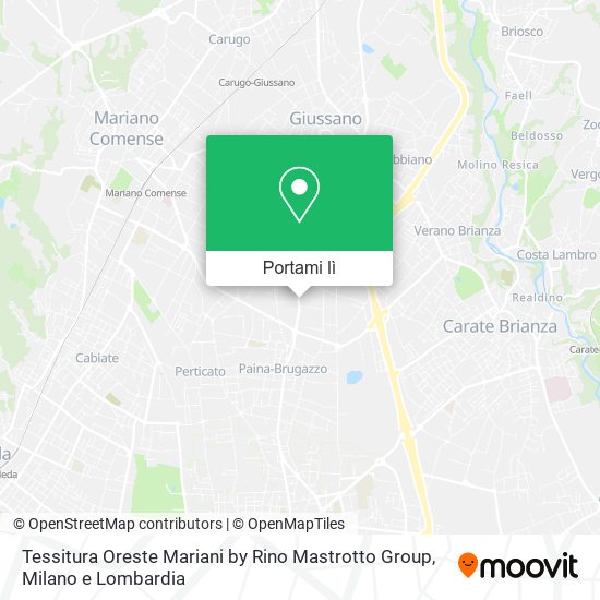 Mappa Tessitura Oreste Mariani by Rino Mastrotto Group