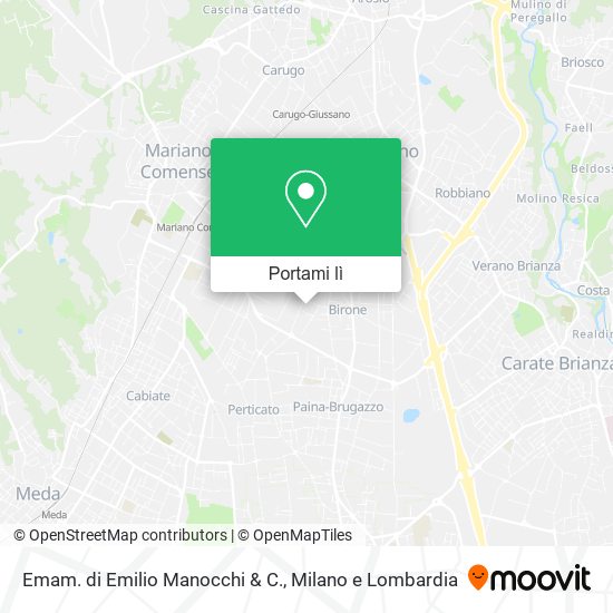 Mappa Emam. di Emilio Manocchi & C.