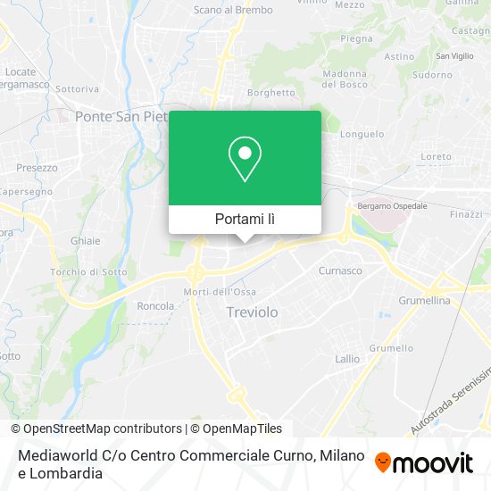 Mappa Mediaworld C / o Centro Commerciale Curno