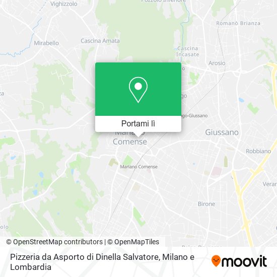 Mappa Pizzeria da Asporto di Dinella Salvatore