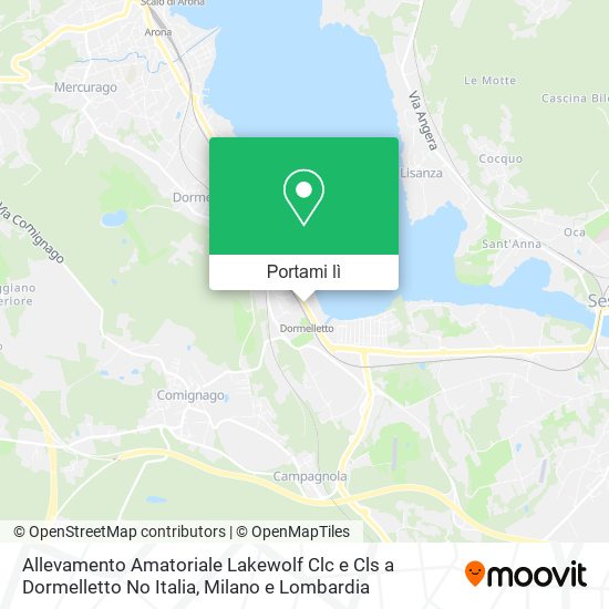 Mappa Allevamento Amatoriale Lakewolf Clc e Cls a Dormelletto No Italia