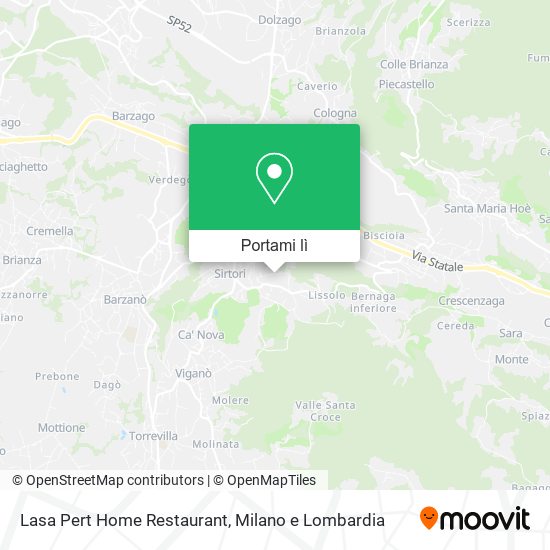 Mappa Lasa Pert Home Restaurant