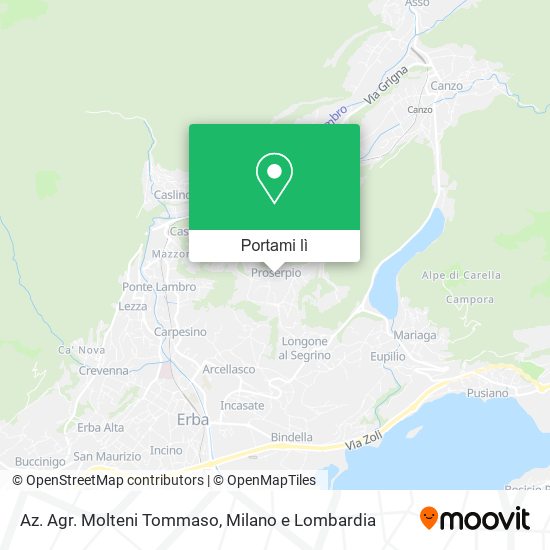 Mappa Az. Agr. Molteni Tommaso