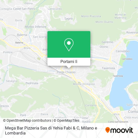 Mappa Mega Bar Pizzeria Sas di Yehia Fabi & C