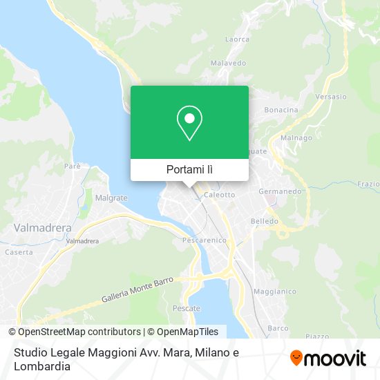 Mappa Studio Legale Maggioni Avv. Mara