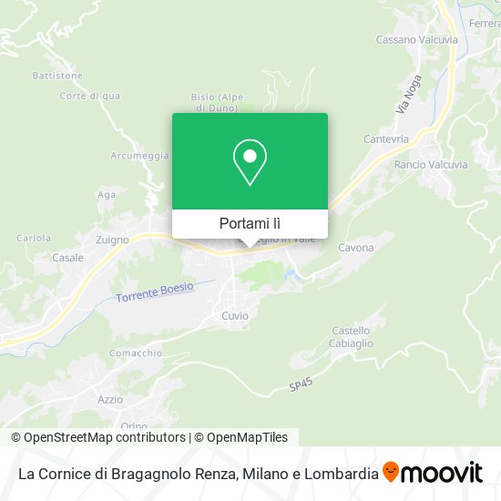 Mappa La Cornice di Bragagnolo Renza