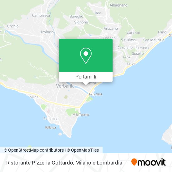 Mappa Ristorante Pizzeria Gottardo