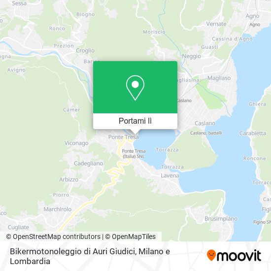 Mappa Bikermotonoleggio di Auri Giudici