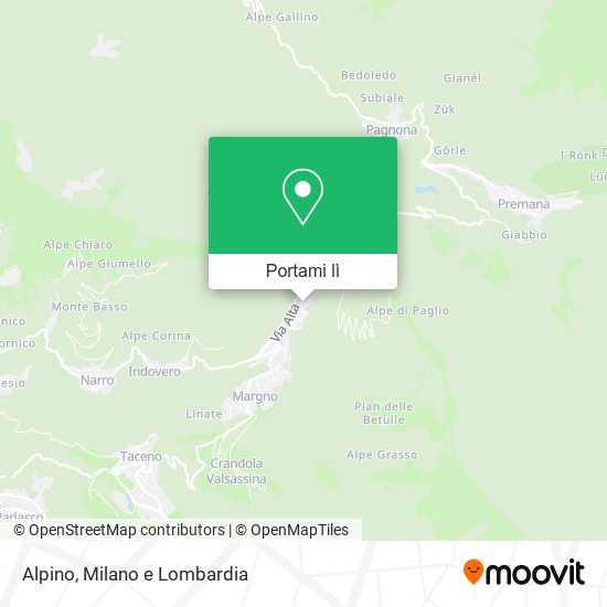 Mappa Alpino