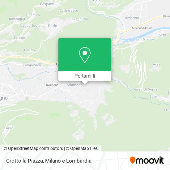 Mappa Crotto la Piazza