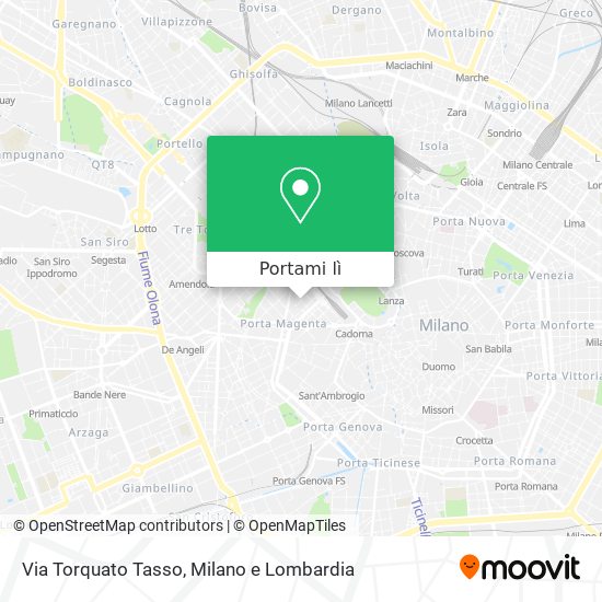 Mappa Via Torquato Tasso