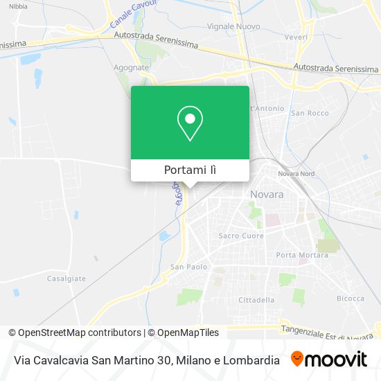 Mappa Via Cavalcavia San Martino 30