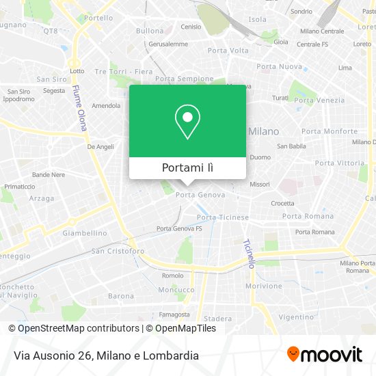 Mappa Via Ausonio 26