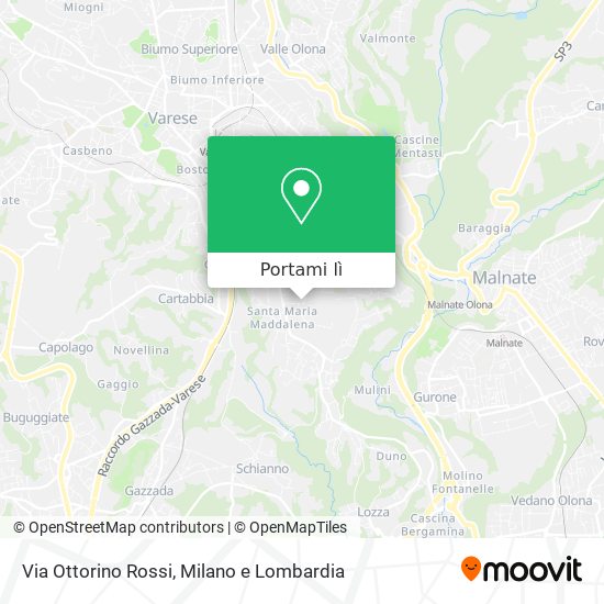 Mappa Via Ottorino Rossi