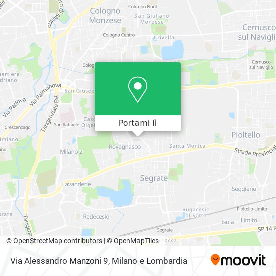Mappa Via Alessandro Manzoni 9