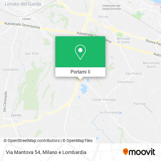 Mappa Via Mantova  54