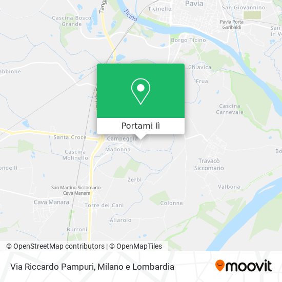 Mappa Via Riccardo Pampuri