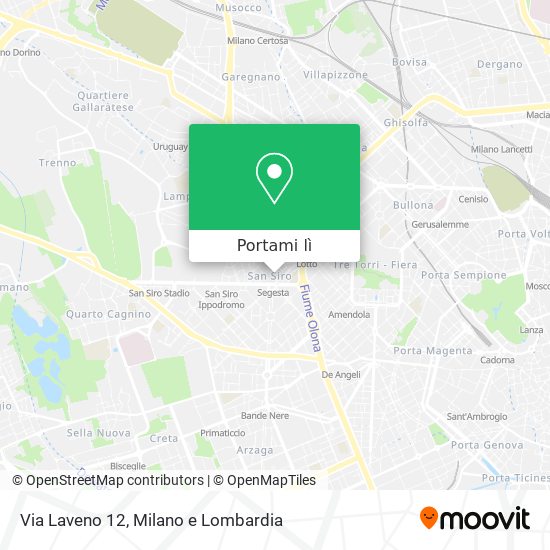 Mappa Via Laveno 12