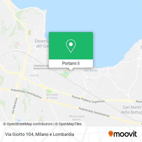 Mappa Via Giotto  104