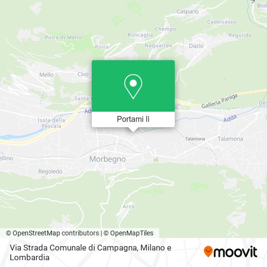 Mappa Via Strada Comunale di Campagna