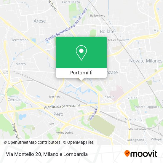 Mappa Via Montello 20