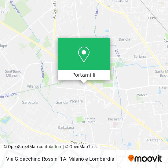 Mappa Via Gioacchino Rossini 1A