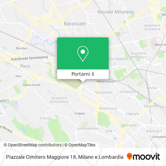 Mappa Piazzale Cimitero Maggiore 18