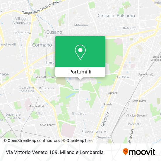 Mappa Via Vittorio Veneto 109