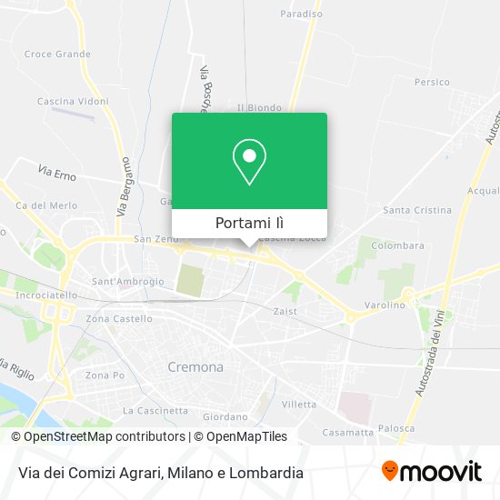 Mappa Via dei Comizi Agrari