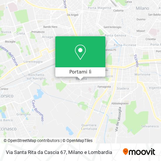 Mappa Via Santa Rita da Cascia 67