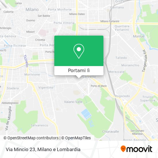 Mappa Via Mincio 23