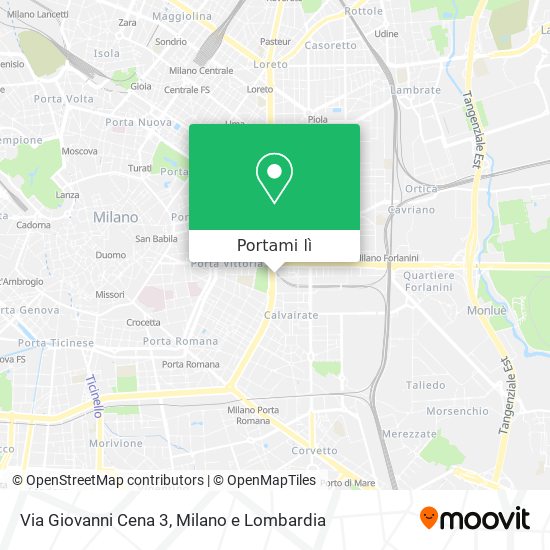Mappa Via Giovanni Cena 3