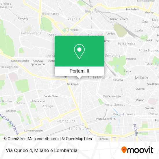 Mappa Via Cuneo 4