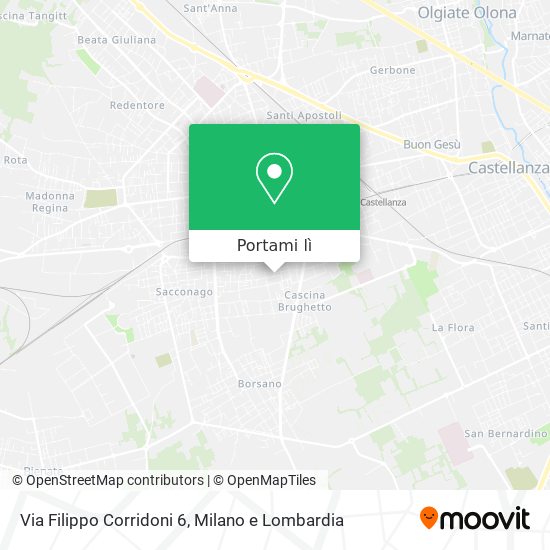 Mappa Via Filippo Corridoni 6
