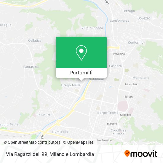 Mappa Via Ragazzi del '99