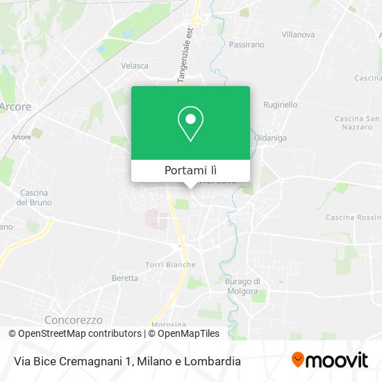 Mappa Via Bice Cremagnani 1