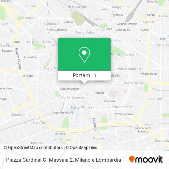 Mappa Piazza Cardinal G. Massaia 2