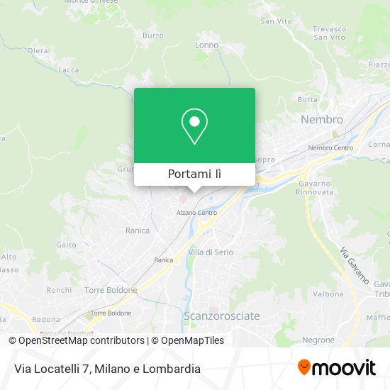 Mappa Via Locatelli 7