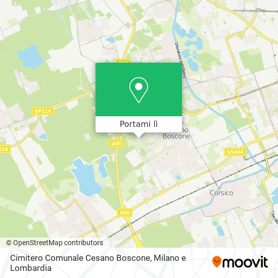 Mappa Cimitero Comunale Cesano Boscone