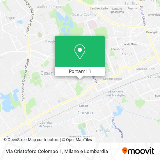 Mappa Via Cristoforo Colombo 1