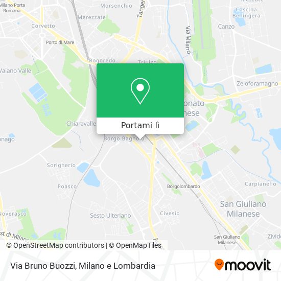 Mappa Via Bruno Buozzi