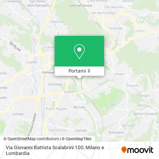 Mappa Via Giovanni Battista Scalabrini 100
