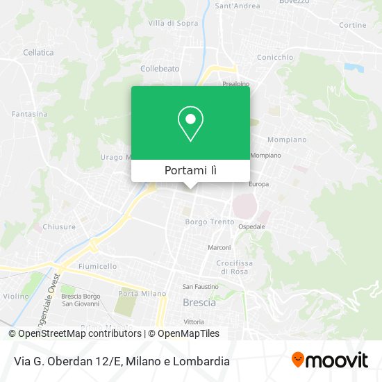 Mappa Via G. Oberdan 12/E