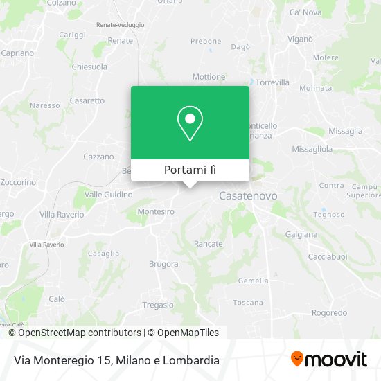 Mappa Via Monteregio 15