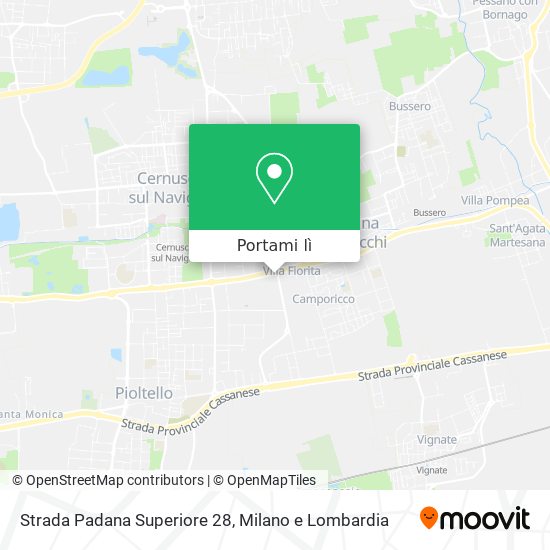 Mappa Strada Padana Superiore 28